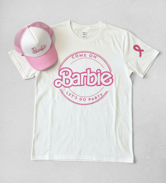 Barbie® "Let's Go Party" T-Shirt & Trucker Hat Set